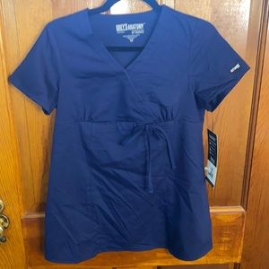 NEW Maternity Greys Anatomy scrubs XS- Navy